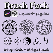 Laden Sie das Bild in den Galerie-Viewer, Brush Pack [Bannkreise &amp; magische Symbole]