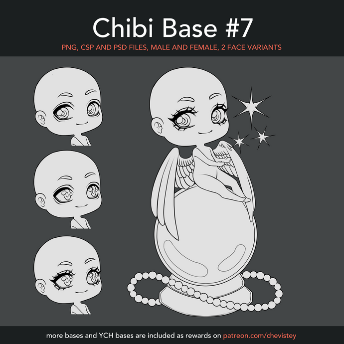 Chibi Base #7 [PNG, CSP, PSD]