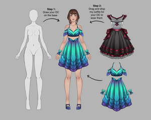 Boutique Doll (Single Base #1) [PNG, CSP, PSD]