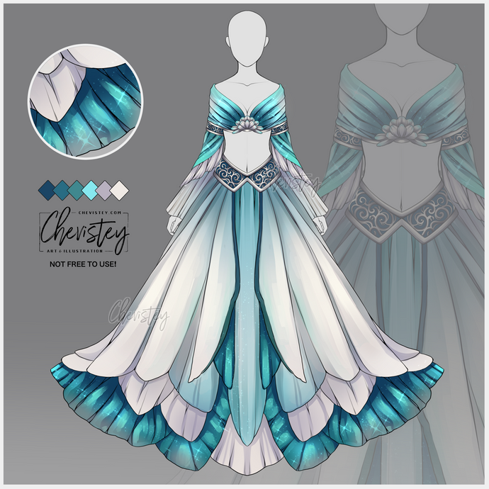 Outfit Adoptable [Flower Gown]