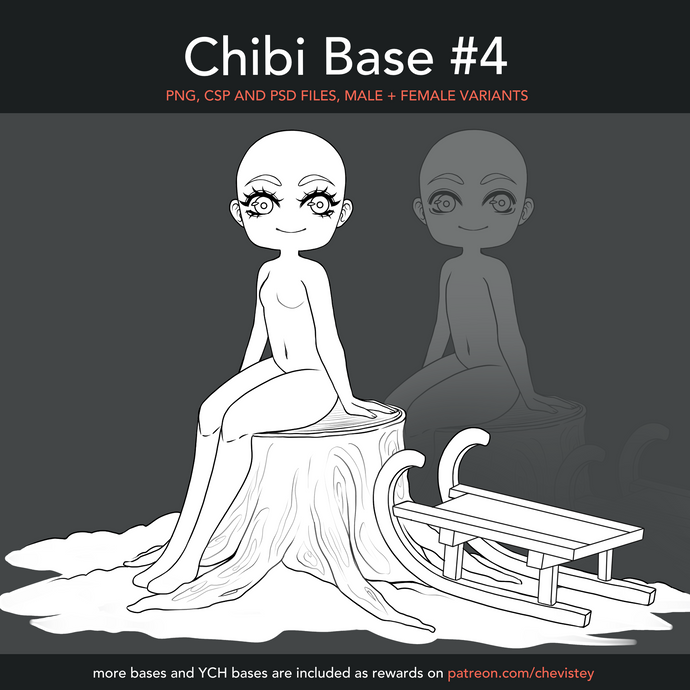 Chibi Base #4 [PNG, CSP, PSD]