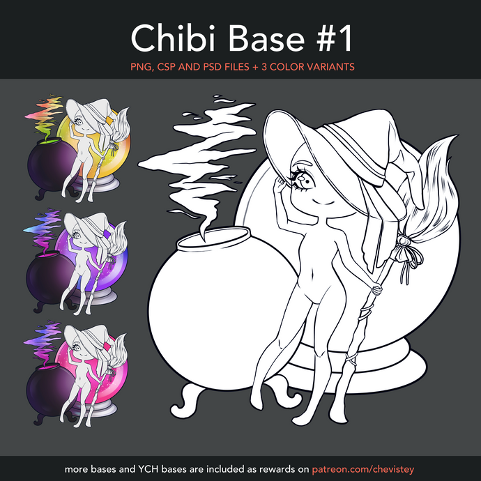 Chibi Base #1 [PNG, CSP, PSD]
