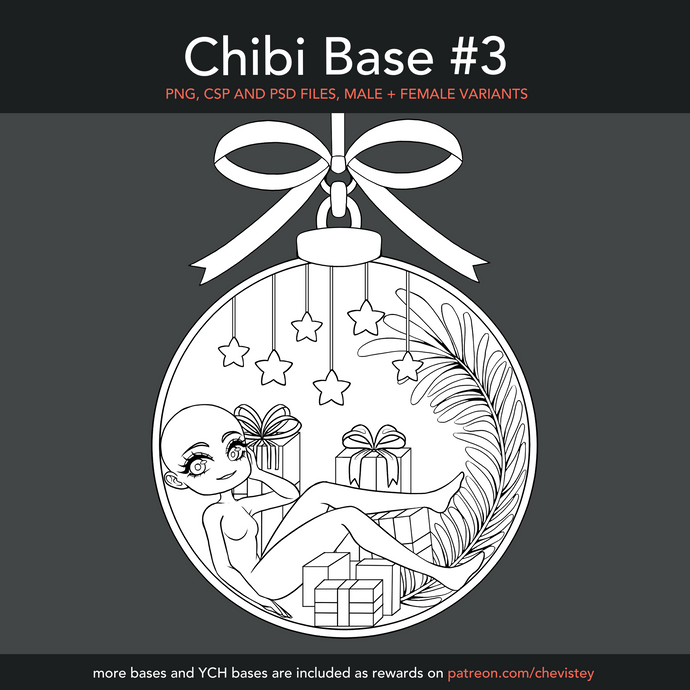 Chibi Base #3 [PNG, CSP, PSD]